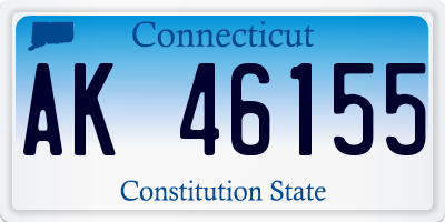 CT license plate AK46155