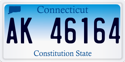 CT license plate AK46164