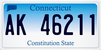 CT license plate AK46211