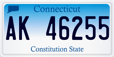 CT license plate AK46255