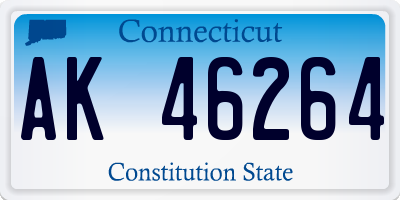 CT license plate AK46264
