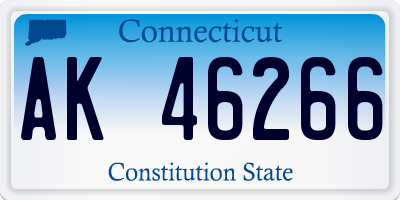 CT license plate AK46266
