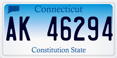 CT license plate AK46294