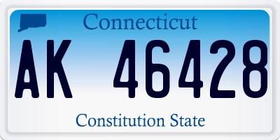 CT license plate AK46428