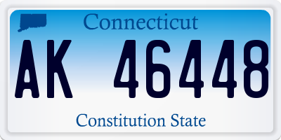 CT license plate AK46448
