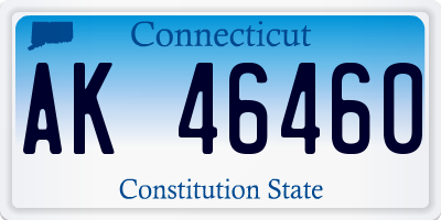 CT license plate AK46460