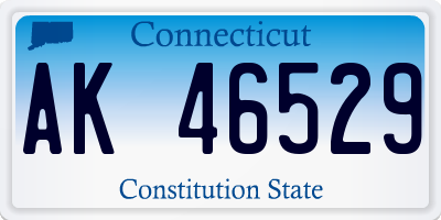 CT license plate AK46529