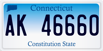 CT license plate AK46660