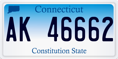 CT license plate AK46662
