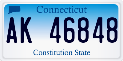 CT license plate AK46848