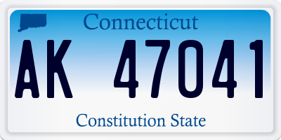 CT license plate AK47041