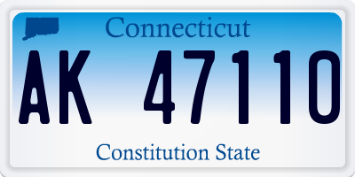 CT license plate AK47110