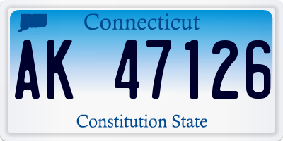 CT license plate AK47126