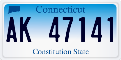 CT license plate AK47141