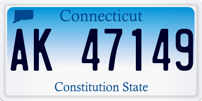 CT license plate AK47149