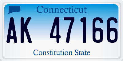 CT license plate AK47166