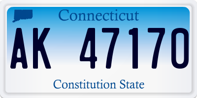 CT license plate AK47170