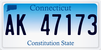 CT license plate AK47173