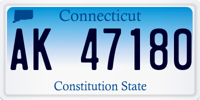CT license plate AK47180