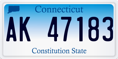 CT license plate AK47183
