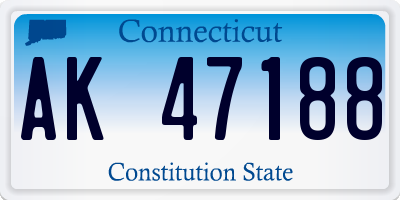 CT license plate AK47188