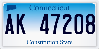 CT license plate AK47208