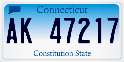 CT license plate AK47217