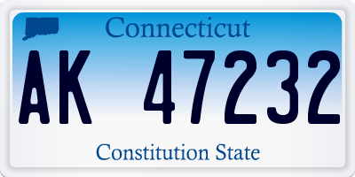 CT license plate AK47232