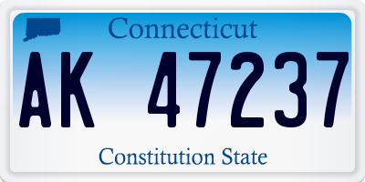 CT license plate AK47237