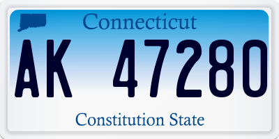 CT license plate AK47280