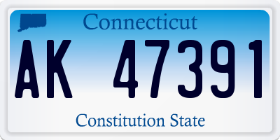 CT license plate AK47391
