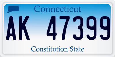 CT license plate AK47399