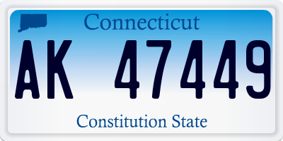 CT license plate AK47449