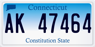 CT license plate AK47464