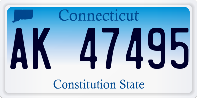 CT license plate AK47495