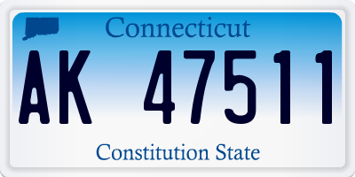CT license plate AK47511