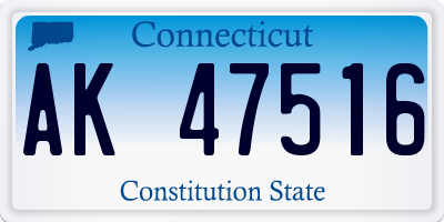 CT license plate AK47516