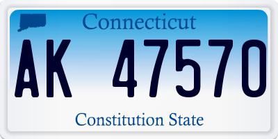 CT license plate AK47570