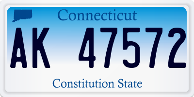 CT license plate AK47572