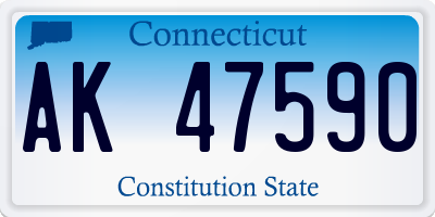 CT license plate AK47590