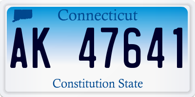 CT license plate AK47641
