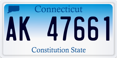 CT license plate AK47661