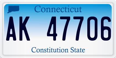CT license plate AK47706