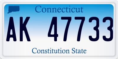 CT license plate AK47733