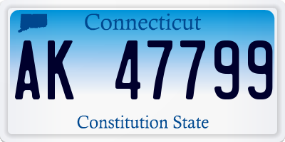 CT license plate AK47799