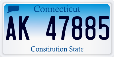 CT license plate AK47885