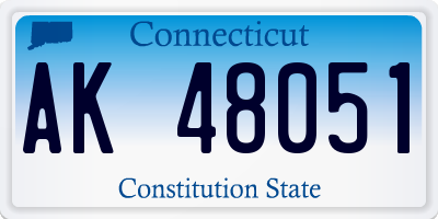 CT license plate AK48051