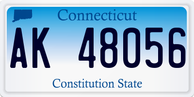 CT license plate AK48056
