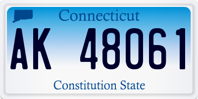 CT license plate AK48061