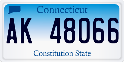 CT license plate AK48066